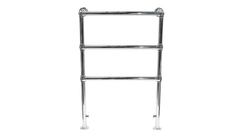 FLAT TOWEL RAIL, BRASS WITH CHROME FINISH. SIZE: 914MM X 535MM